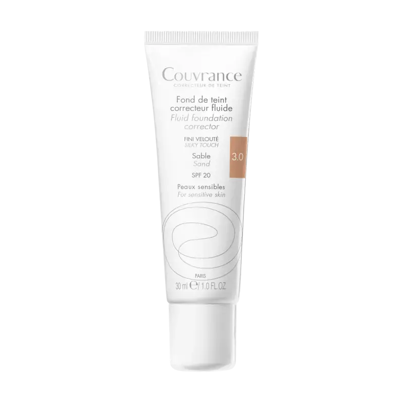 Eau Thermale Avène Couvrance Fluid Foundation Sand 3 30ml Garantierte Lieferung