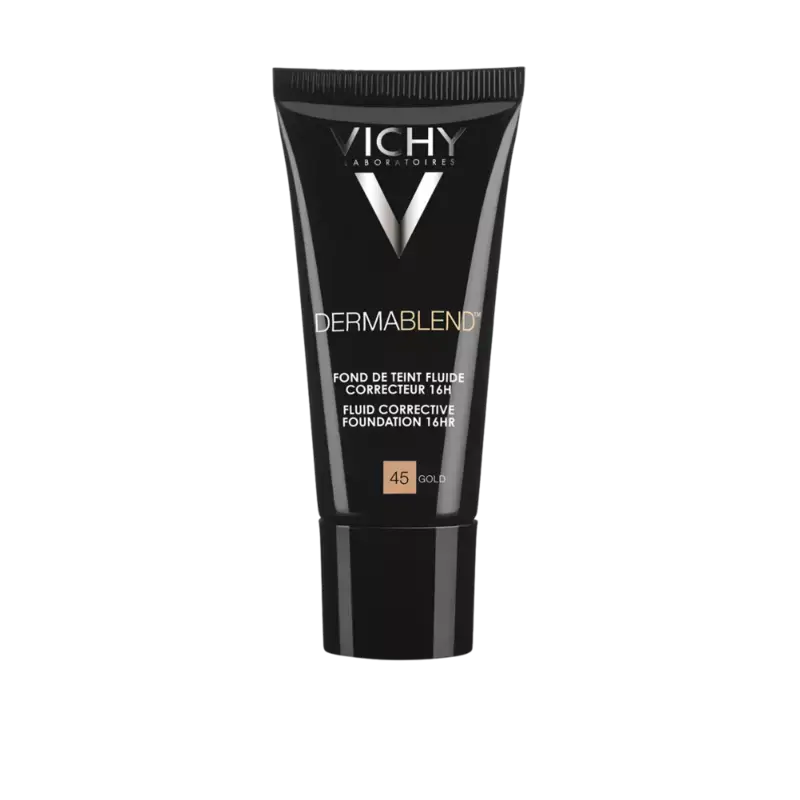 Vichy Dermablend Fluid Corrective Foundation 16h - 45 Gold 30ml Highlight