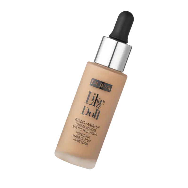 PUPA Milano Like A Doll Make-Up Fluid 030 Natural Beige Sichere Zahlung