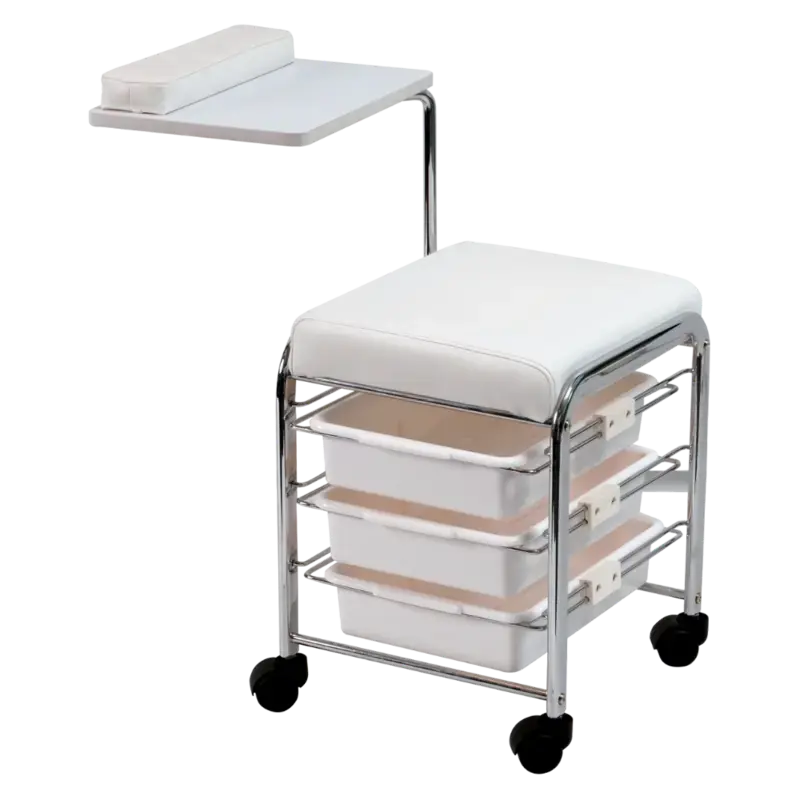 Sibel Manicure Stool With 3 Drawers Michele Expressversand